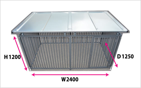 カシワ ワンちゃんサークル 犬ケージ 屋根付き H1200×W1200 6枚組 大型犬サークル サークル頑丈 スチールサークル 屋外室内 kdogs12006y
