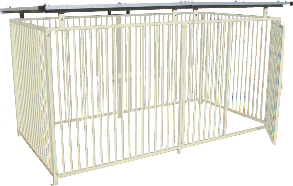 カシワ ワンちゃんサークル 犬ケージ 屋根付き H1200×W1200 6枚組 大型犬サークル サークル頑丈 スチールサークル 屋外室内 kdogs12006y