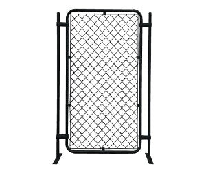 【お得な 取付けセット】アメリカンフェンス 900x1800mm 支柱・金具付きセット 黒