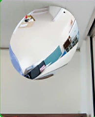 室内専用ミラー 丸型 Φ600 びゅ~ミラー Φ600 室内用 1VAC0600  ナック・ケイ・エス  フレームレスで とっても軽い! 安全・防犯ミラー