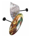 室内専用ミラー 角型 420×620 びゅ~ミラー 角形 420×620 室内用 1VAC4262 ナック・ケイ・エス フレームレスで とっても軽い! 安全・防犯ミラー