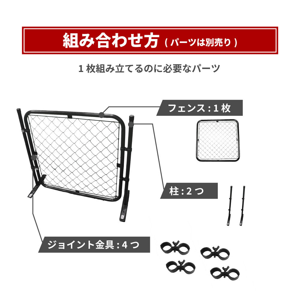 【フェンス本体まとめ売り】アメリカンフェンス 本体 ブラック 900×1200 AF-BK1200