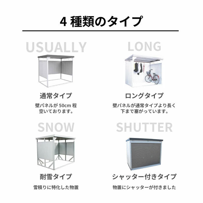 万能物置 DM-7L-BK パネルロングタイプ