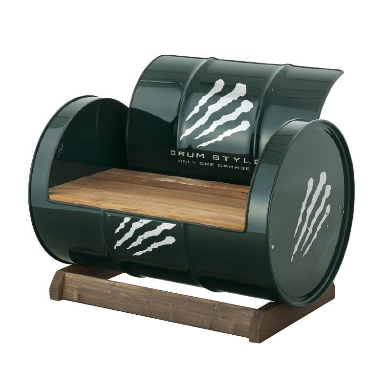 ※法人様限定※ オンリーワン ドラム缶チェア グリーン キャンプ用品 チェア アウトドア 椅子 バーベキュー グランピング NJ3-DC-GN