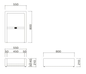 オムツっ子FT フロア置型おむつ交換台 BR-FT omoio