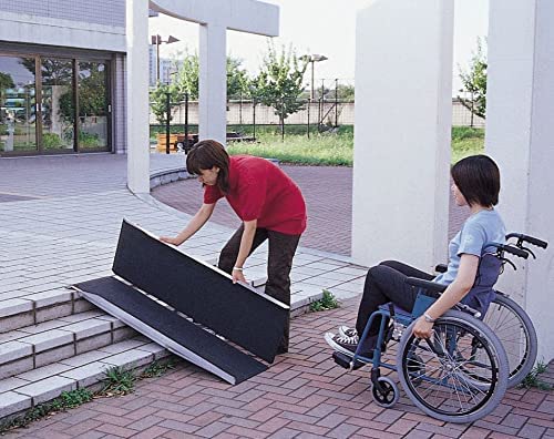 ポータブルスロープ アルミ2折式タイプ PVS120 長さ122cm