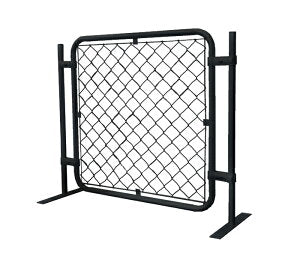 【お得な 取付けセット】アメリカンフェンス 900x900mm 支柱・金具付きセット 黒