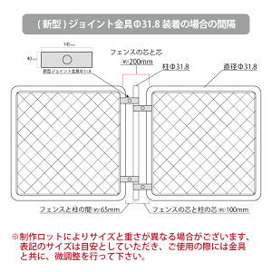 【お得な 取付けセット】アメリカンフェンス 900x1200mm 支柱・金具付きセット 黒
