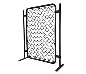 【お得な 取付けセット】アメリカンフェンス 900x1200mm 支柱・金具付きセット 黒