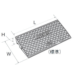 【お得な  6個セット】段差スロープ  ジョイステップ J-G10 標準型   道路前の段差の解消に!