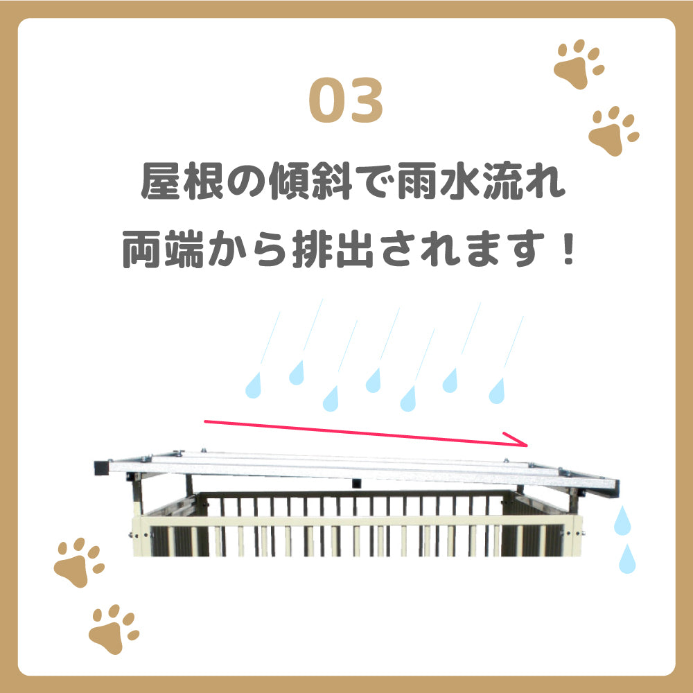 カシワ ワンちゃんサークル 犬ケージ 屋根付き H1200×W1200 6枚組 大型犬サークル サークル頑丈 スチールサークル 屋外室内 kdogs12006y