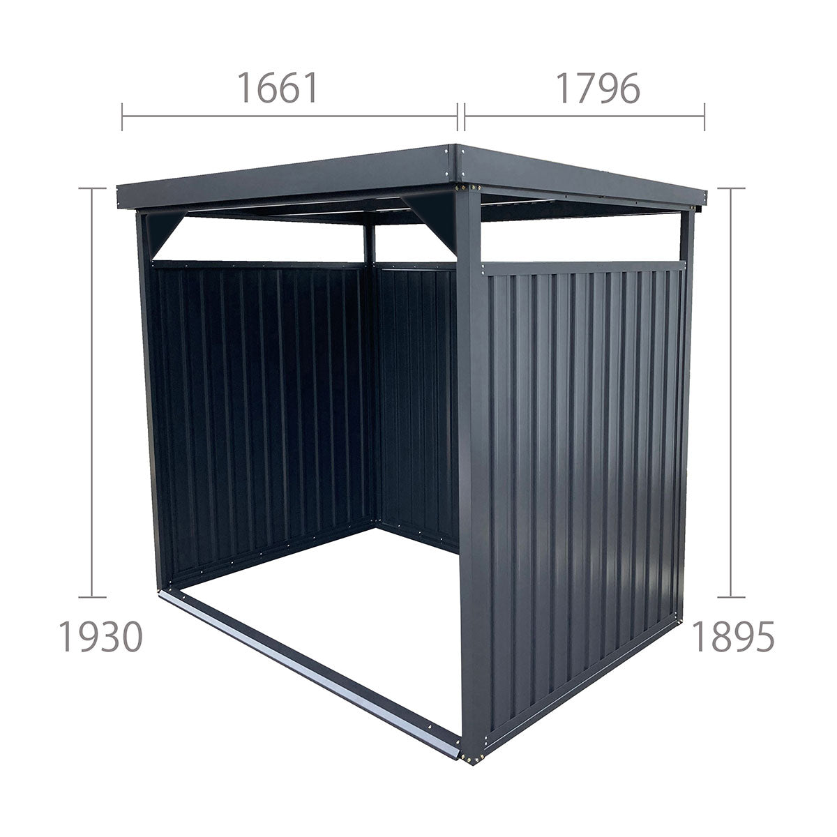 万能物置 DM-7L-BK パネルロングタイプ