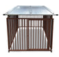 カシワ ワンちゃんサークル 屋根付き H1200×W1200 4枚組 大型犬サークル サークル頑丈 スチールサークル 屋外室内 kdogs1200y