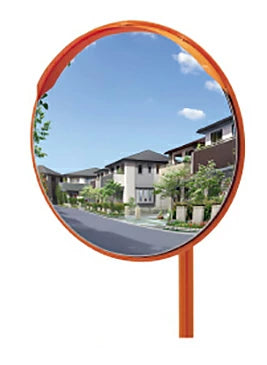 【構内・室内用】カーブミラー　ステンレス製　Φ490 【49cm】アンゼンミラー　ステンレス　丸形　Φ490　4AST0490S ナック・ケイ・エス 鏡面・裏板 ともにステンレス製！ 車庫入れや 子供の飛び出し確認に！