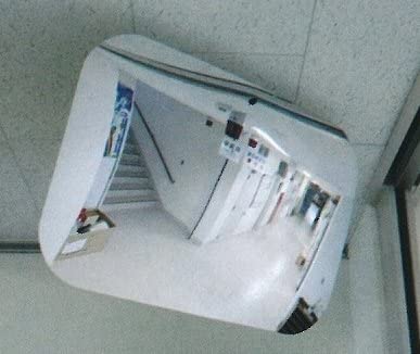 室内専用ミラー　角型　420×620 びゅ～ミラー 角形 420×620 室内用　 1VAC4262 　ナック・ケイ・エス　　 フレームレスで とっても軽い！ 安全・防犯ミラー