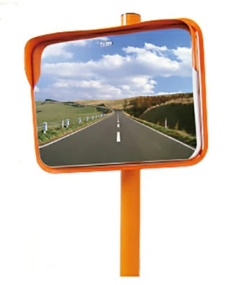 【設置基準合格品】安全道路反射鏡 ナック・ケイ・エス　耐熱、耐衝撃性に優れ、山や海沿いなどにも、安心設置！ 【60cm】カーブミラー 安全ミラー 道路反射鏡 店舗 商業施設内 道路鏡 ステンレスミラー Z 角形 角型 450 × 600 4MHZ4560S