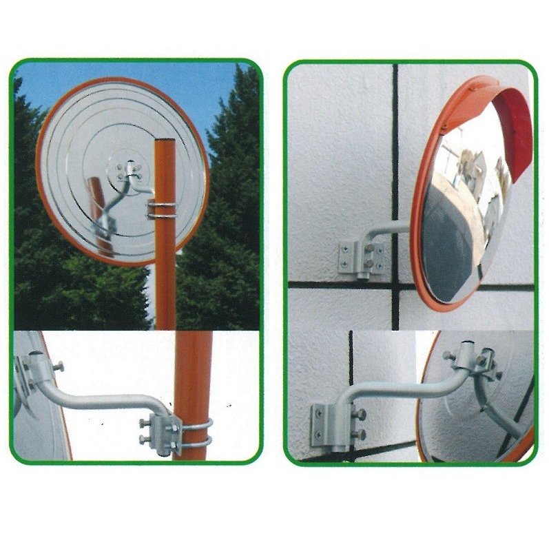 【構内・室内用】カーブミラー　ステンレス製　Φ320 【32cm】アンゼンミラー　ステンレス　丸形　Φ320　4AST0320S ナック・ケイ・エス 鏡面・裏板 ともにステンレス製！ 車庫入れや 子供の飛び出し確認に！