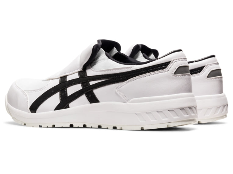 アシックス 安全靴 ウィンジョブ CP211 SLIP-ON 1273A031-100 メンズ レディース 作業靴 スリッポン ローカット 脱ぎ履き簡単 軽量 クッション性 耐滑 耐油ソール JSAA A種認定 ワイド3E相当 ホワイト ブラック