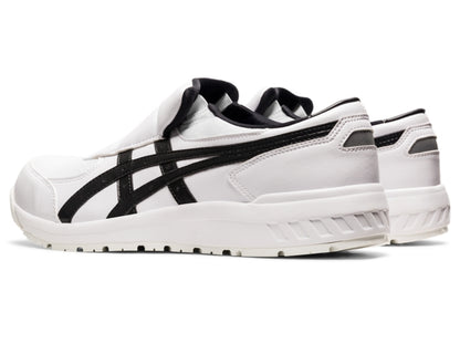 アシックス 安全靴 ウィンジョブ CP211 SLIP-ON 1273A031-100 メンズ レディース 作業靴 スリッポン ローカット 脱ぎ履き簡単 軽量 クッション性 耐滑 耐油ソール JSAA A種認定 ワイド3E相当 ホワイト ブラック