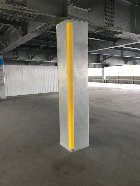 コーナーガード　粘着テープタイプ　長さ1000mm　65×65×8.5mm厚【日本製　信栄物産】衝撃保護材