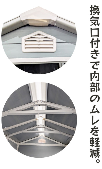 【送料無料】ダイマツ公式 DM-A64 メタルシェッド ストレージシェッド W128×D195×H199