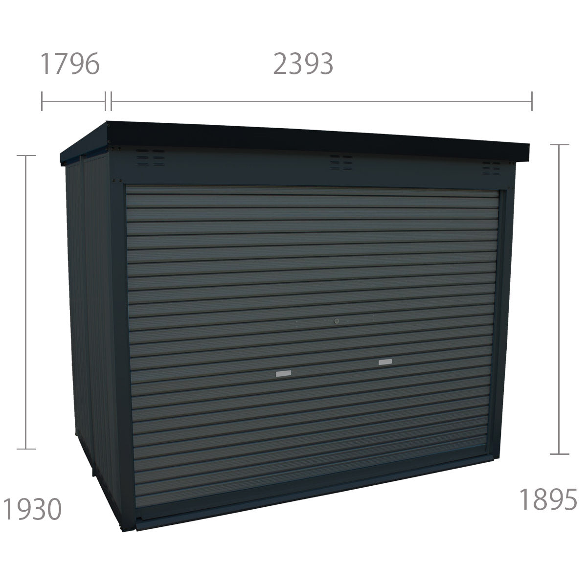 ※法人様限定※ 万能物置 DMG-10-BK シャッタータイプ