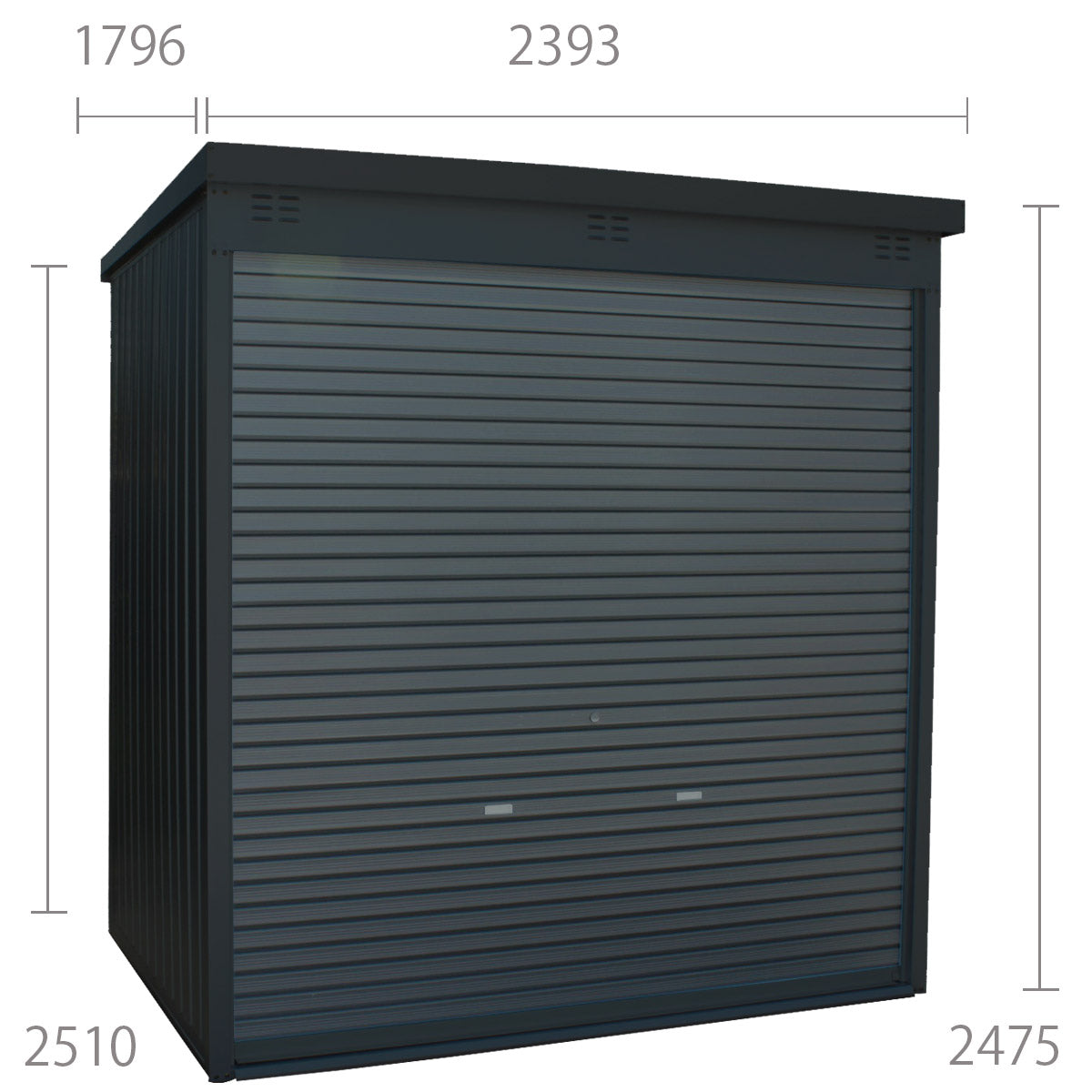 ※法人様限定※ v万能物置 DMG-10H-BK シャッタータイプ