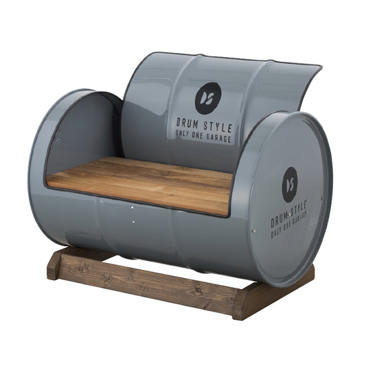 ※法人様限定※ オンリーワン ドラム缶チェア グレー キャンプ用品 チェア アウトドア 椅子 バーベキュー グランピング NJ3-DC-GY