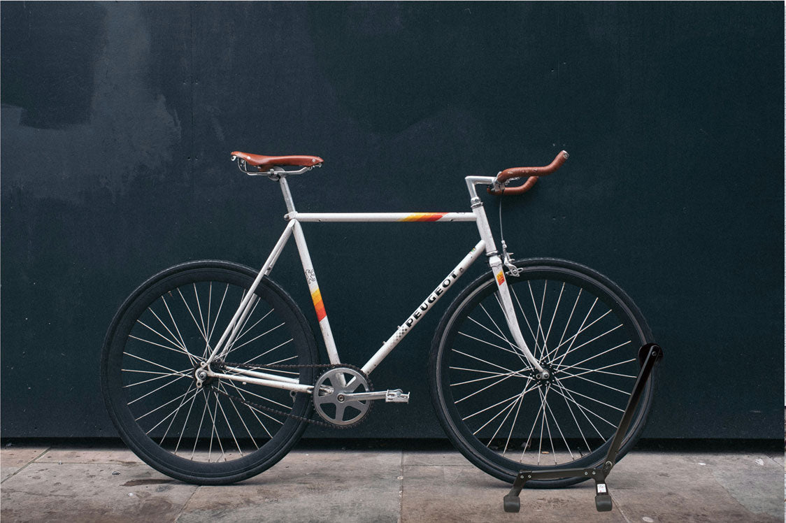 【送料無料】ダイマツ公式 DS-971506-B 折り畳み式 自転車スタンド ブラック塗装