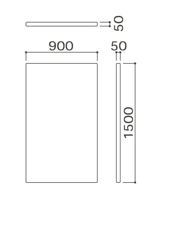 壁パネル900　スクエアシリーズ共通パーツ  omoio