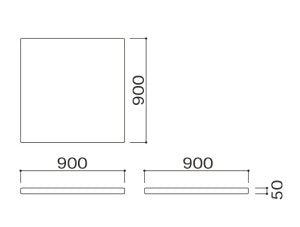 ウレタンマット9090 スクエアシリーズ共通パーツ