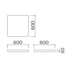 ウレタンマット6060   スクエアシリーズ共通パーツ omoio