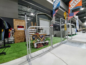 【お得な 取付けセット】 アメリカンフェンス 900x1200mm 支柱・金具付きセット