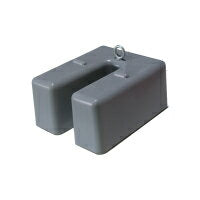 【お得な 2個セット】 U型ベースウエイト  フック付  BW-GRYF-2　グレー 10kg サイズはコンパクト！ 重さは十分 ！ ロープや ひもを結んで 固定可能！