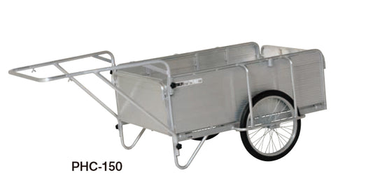 ピカ(Pica)　折りたたみ式リヤカー  ハンディキャンパー　PHC-150  ワンタッチで折りたためる　 収納性に優れたコンパクトカー