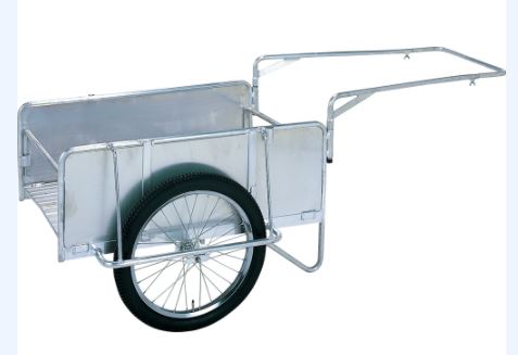 ピカ(Pica)　折りたたみ式リヤカー  ハンディキャンパー　NS8-A1S  ワンタッチで折りたためる　 収納性に優れたコンパクトカー