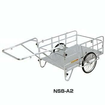 ピカ(Pica)　折りたたみ式リヤカー  ハンディキャンパー　NS8-A2  ワンタッチで折りたためる　 収納性に優れたコンパクトカー
