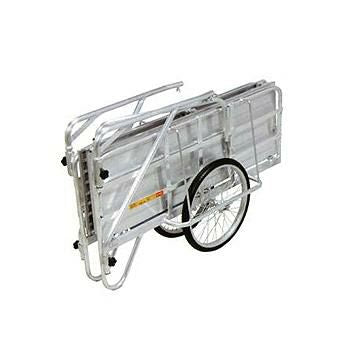 ピカ(Pica)　折りたたみ式リヤカー  ハンディキャンパー　NS8-A2S  ワンタッチで折りたためる　 収納性に優れたコンパクトカー