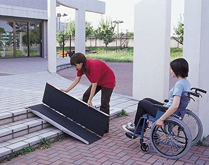 ポータブルスロープ  アルミ２折式タイプ  　PVS150 　長さ152cm