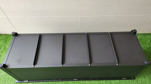 ベンチボックス BB180-BK 軽さと耐久性が自慢の アルミ製  収納ボックス  便利な野外ベンチに！お庭周りの収納箱として！ 南京錠 取付け金具付きで 安心安全！ 軽い 軽量 収納 ソフトクローズ シンプル おしゃれ アルミ 小さい 小さいサイズ 静か ゆっくり 閉まる