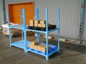 折り畳みポストパレット　 PT1511-15　 木材関連の 資材保管などに 便利！