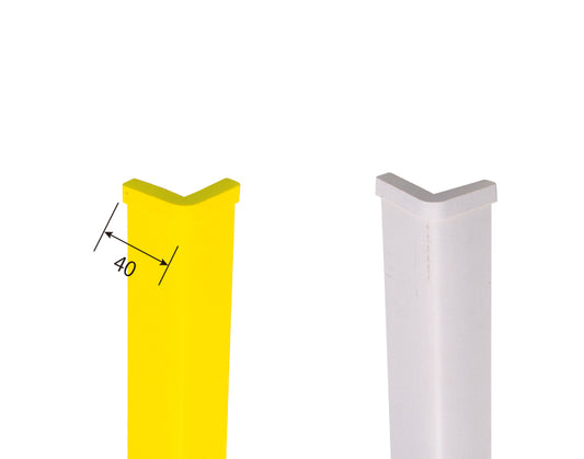 コーナーガード　当て板ベース付き　長さ1000mm　35×35×8mm厚【日本製　信栄物産】衝撃保護材