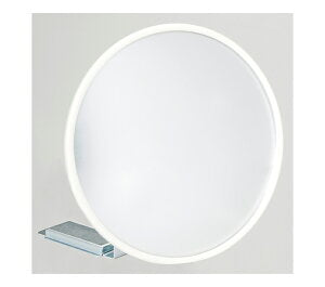 小型ガレージミラー　丸型147φ（直径147mm）【日本製　信栄物産】 壁面金具(マグネットタイプ)付き