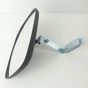 小型ガレージミラー　角型150mm×180mm【日本製　信栄物産】 壁面金具(マグネットタイプ)付き