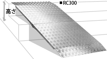 ミスギ　アルミスロープ　RC-300 設置簡単！置くだけで階段がスロープに変身！