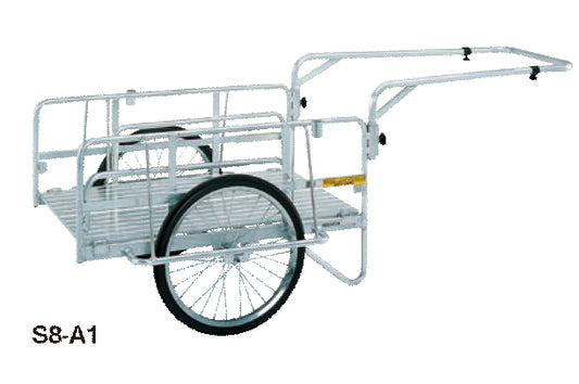 ピカ(Pica)　折りたたみ式リヤカー  ハンディキャンパー　S8-A1  ワンタッチで折りたためる　 収納性に優れたコンパクトカー