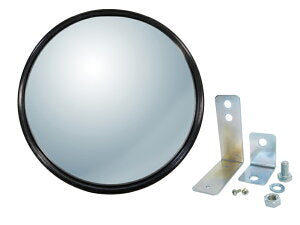 小型ガレージミラー　丸型115φ（直径115mm）【日本製　信栄物産】 壁面金具付き