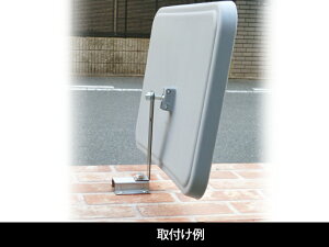 ステンレス製門柱専用金具【日本製　信栄物産】小型ガラスミラーオプション