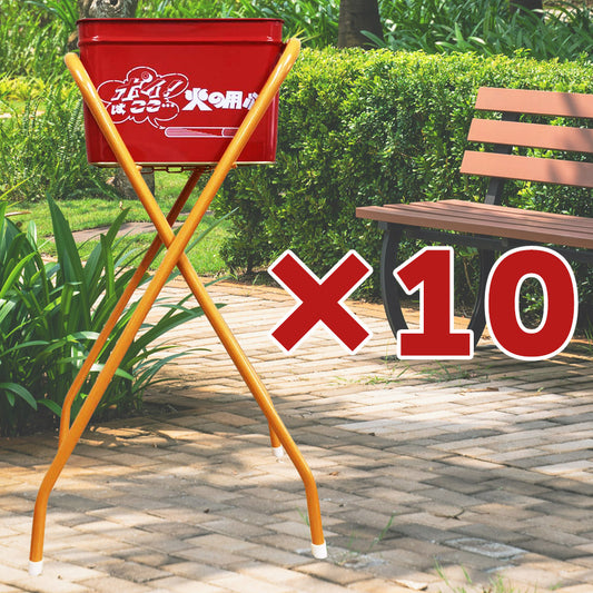 【送料無料】SM-10 折りたたみ式スタンド付き灰皿缶 水ホルダー付き×10