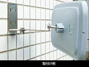 さびない小型ガレージミラー　角型390mm×290mm【日本製　信栄物産】 壁面金具付き　【送料無料】